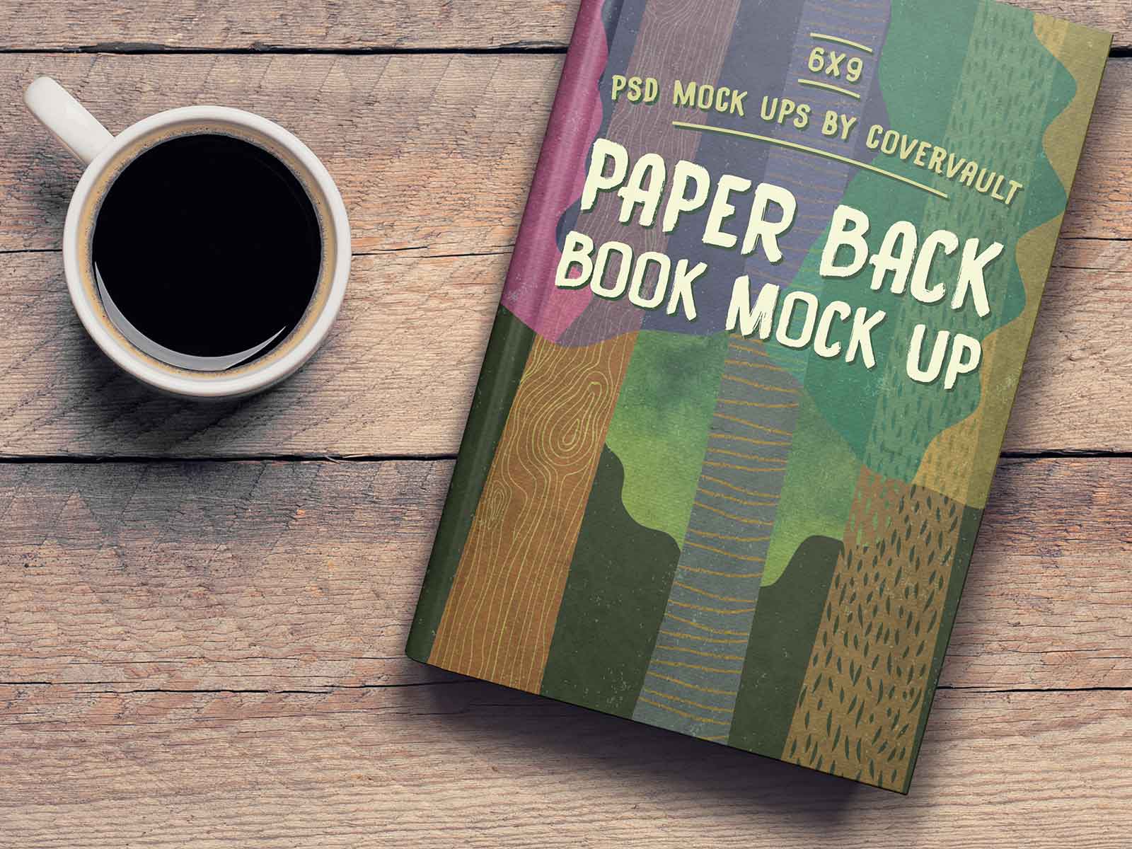 Free 6×9 Book on Coffee Table Template Mockup PSD