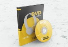 Free CD / DVD / Blu-Ray Disc Case Box Mockup PSD