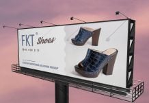 Free Close-Up Billboard Mockup PSD