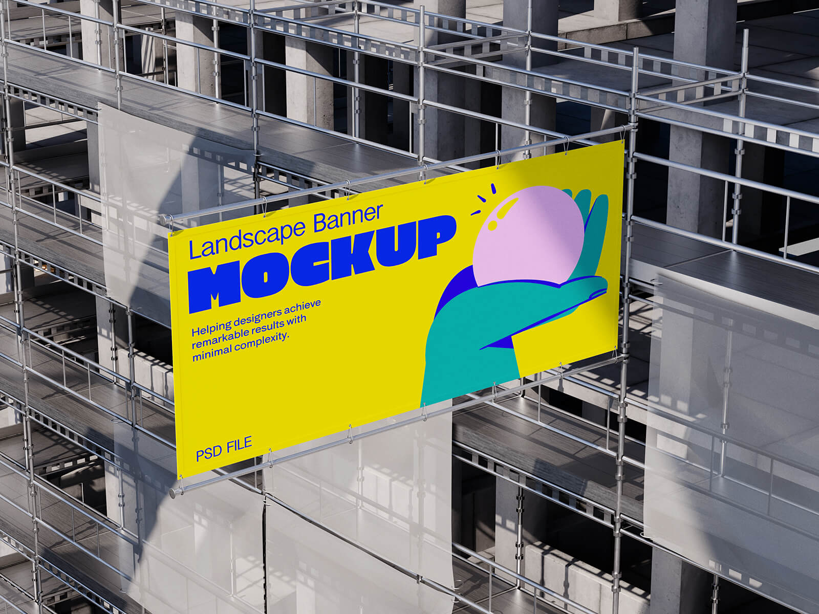 Free Landscape Construction Banner PSD Set