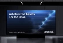 Free Large Indoor Digital Screen Billboard Mockup PSD