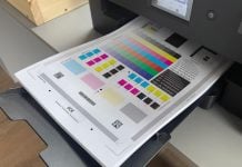 Free Printer Test Page Print Mockup PSD Free Printer Test Page Print Mockup PSD