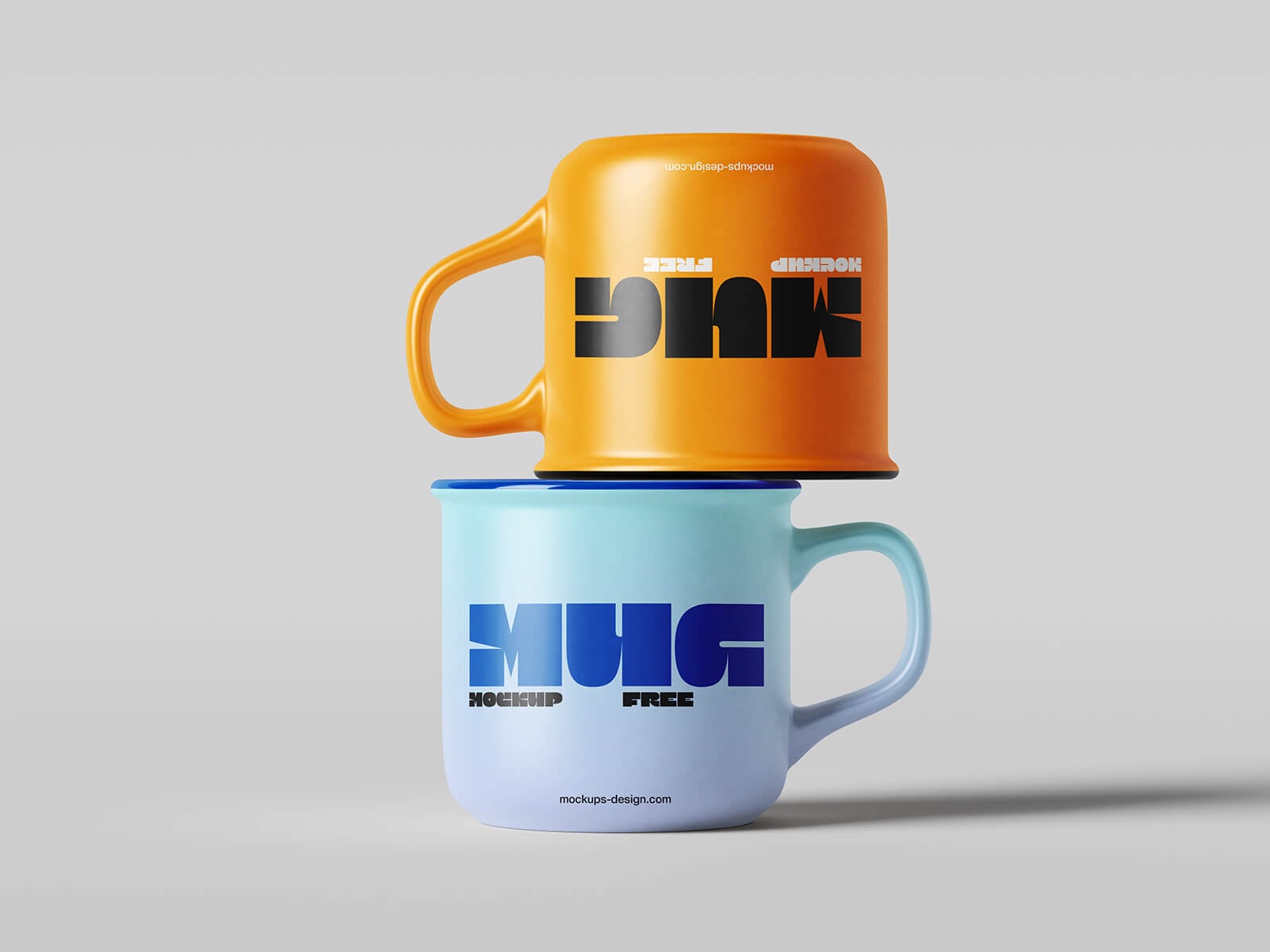 5 Free 16 Oz Enamel Mug Mockup PSD Files Set