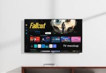 Free Living Room Tv Screen Mockup PSD