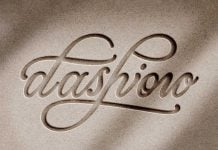 Free Tactile Paper Letterperssed / Debossing Logo Mockup PSD