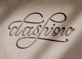 Free Tactile Paper Letterperssed / Debossing Logo Mockup PSD