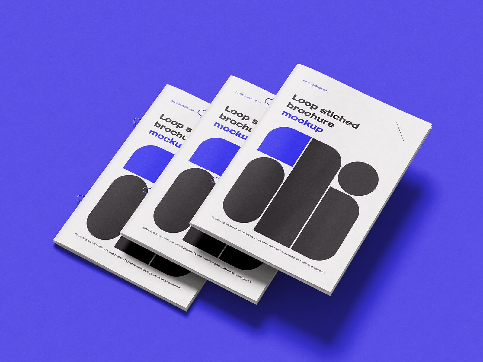 3 Free Looped Stitch Book Mockup PSD Set