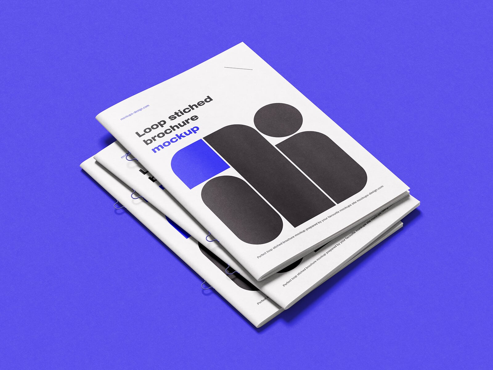 3 Free Looped Stitch Book Mockup PSD Set