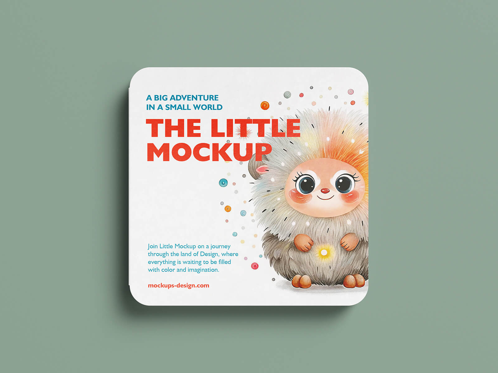 6 Free Children's Hard Pages Square Board Book Mockup PSD Files