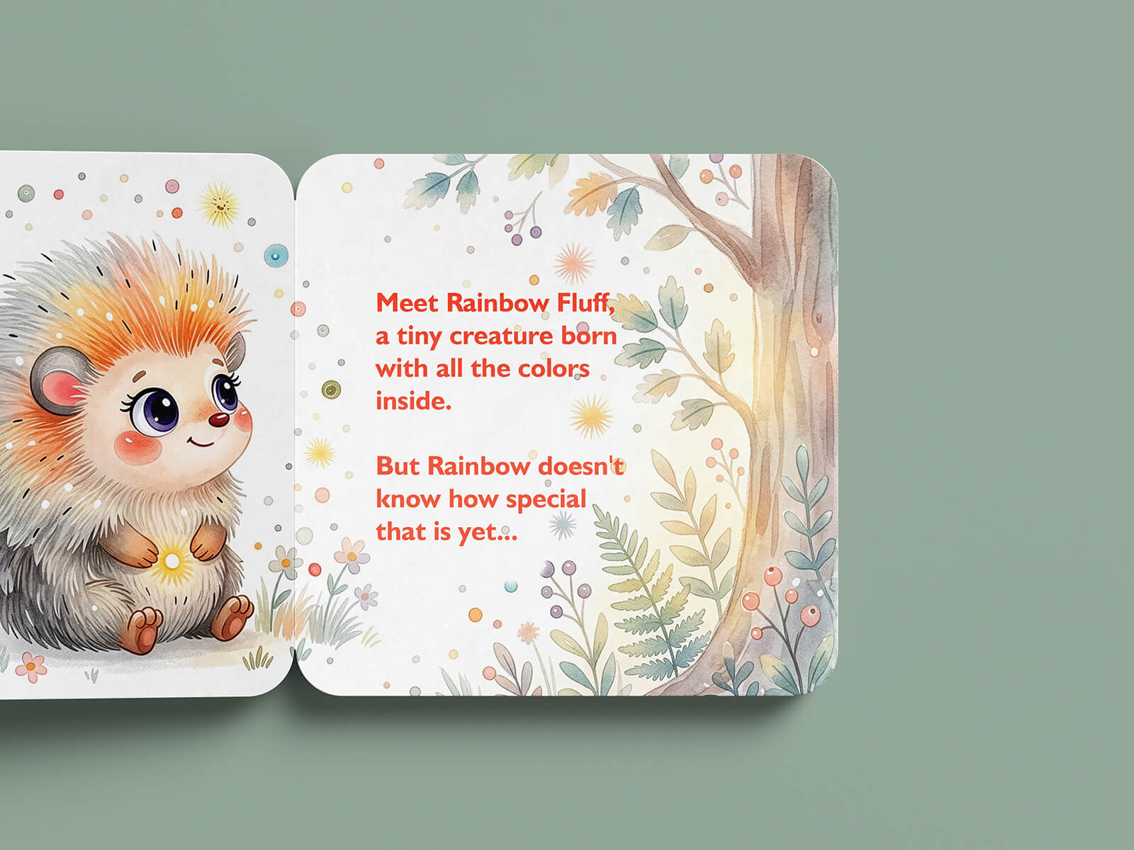 6 Free Children's Hard Pages Square Board Book Mockup PSD Files
