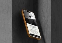 Free Architectural Floating iPhone 17 Pro Mockup PSD