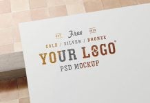 Free-Gold-Silver-&-Bronze-Close-Up-Logo-Mockup-PSD-File