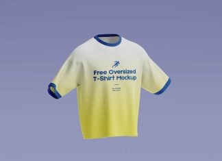 Free-Oversized-cropped-ringer-T-Shirt-Mockup-File