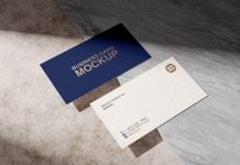 Free Premium Textured Business Card Mockup PSD Free-Premium-Business-Card-Mockup-PSD