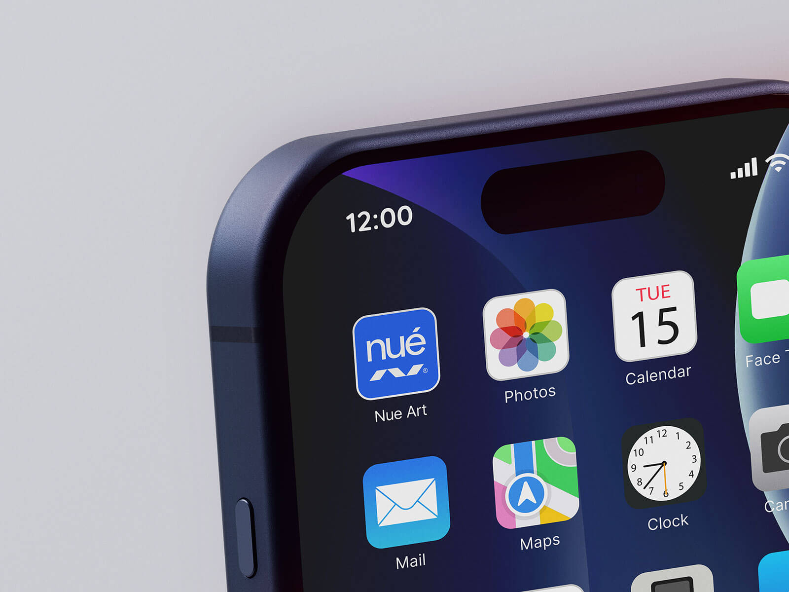 Free Premium iPhone App Icon Logo Mockup PSD