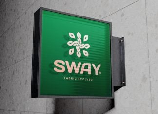 Free Frosted Glass Shop Sign Mockup PSD