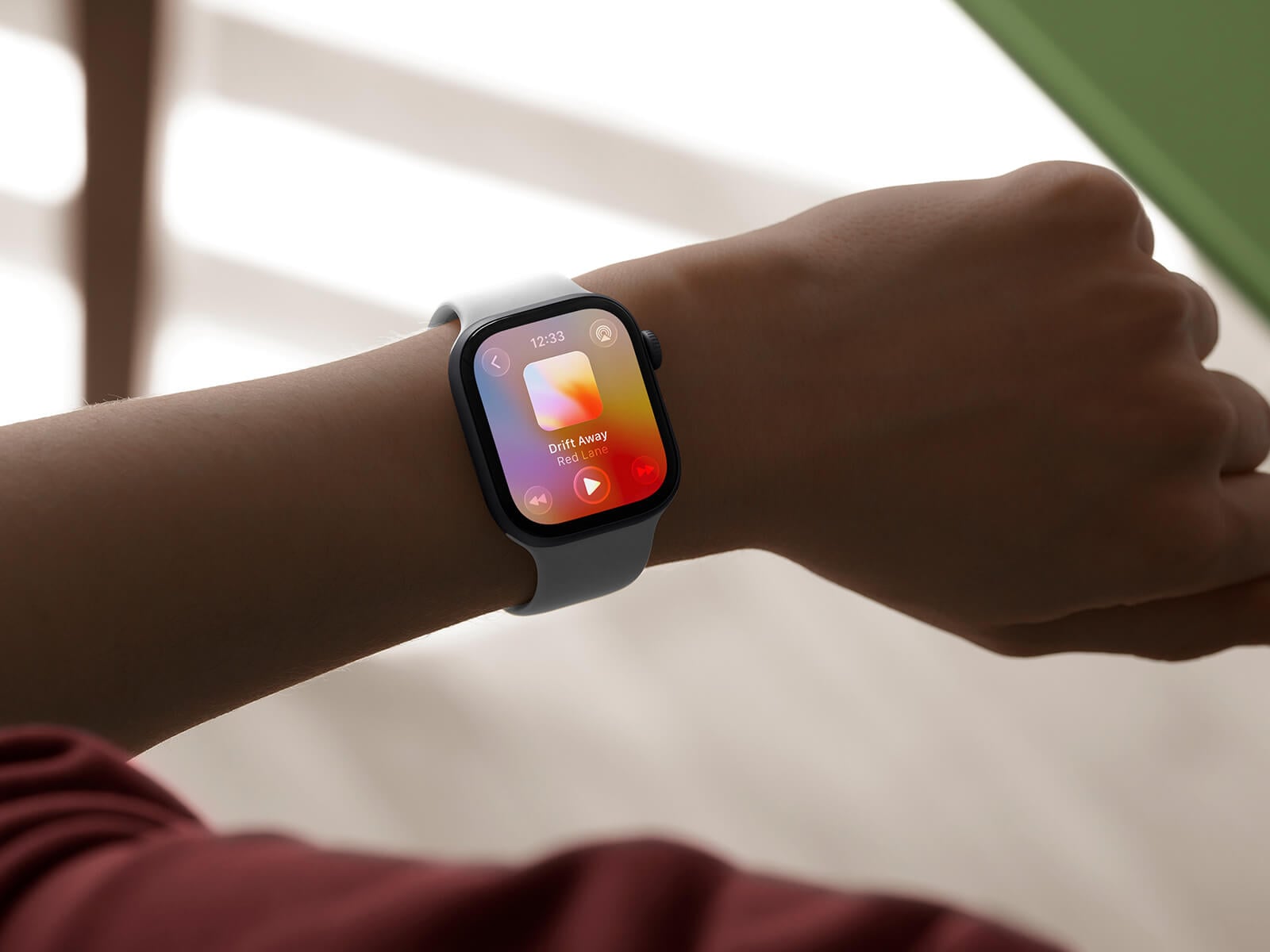 Free Apple Watch Series 11 in Hand Mockup PSD & FIG