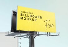 Free Animated Billboard Mockup PSD Set