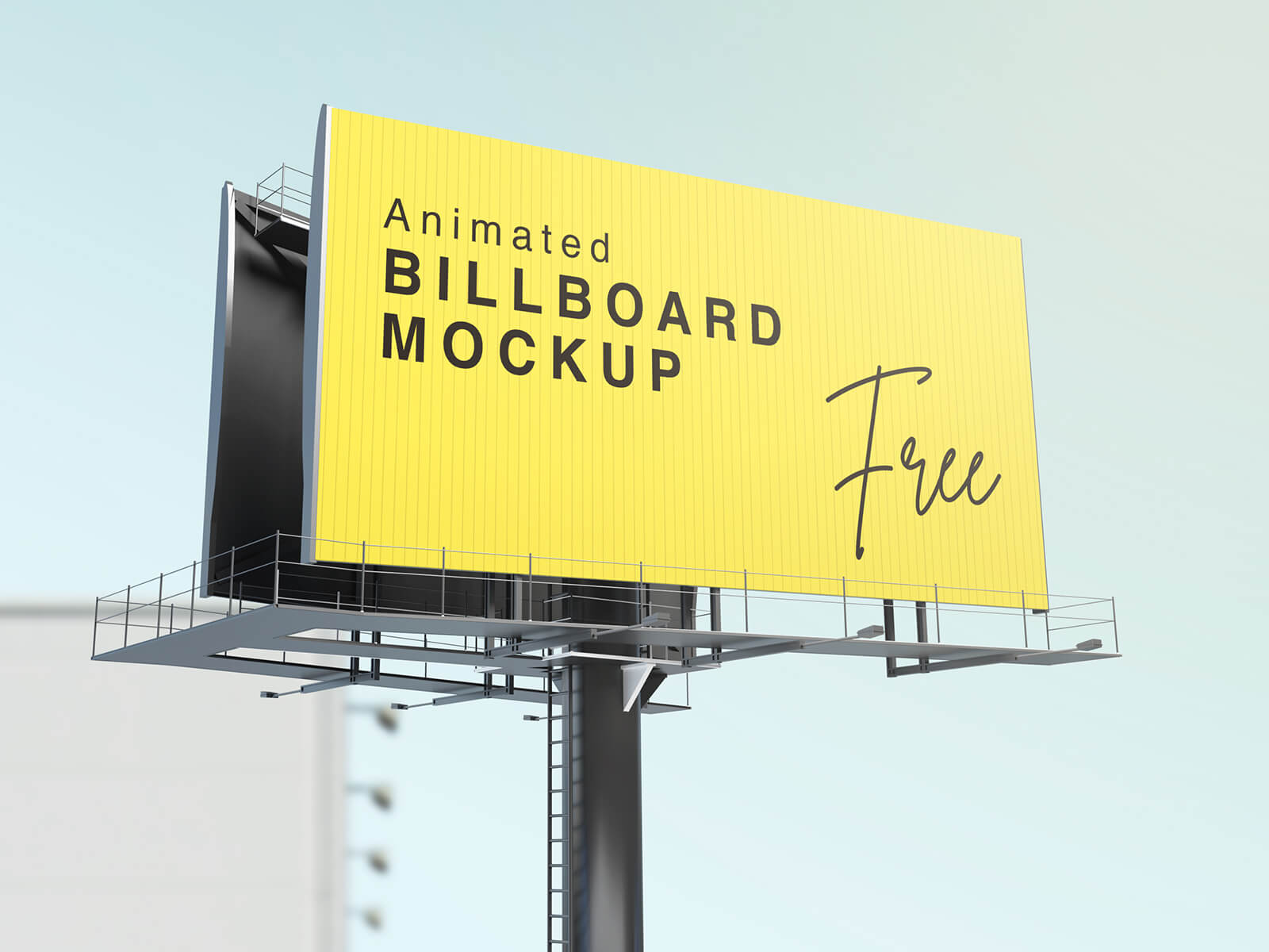 Free Animated Billboard Mockup PSD Set