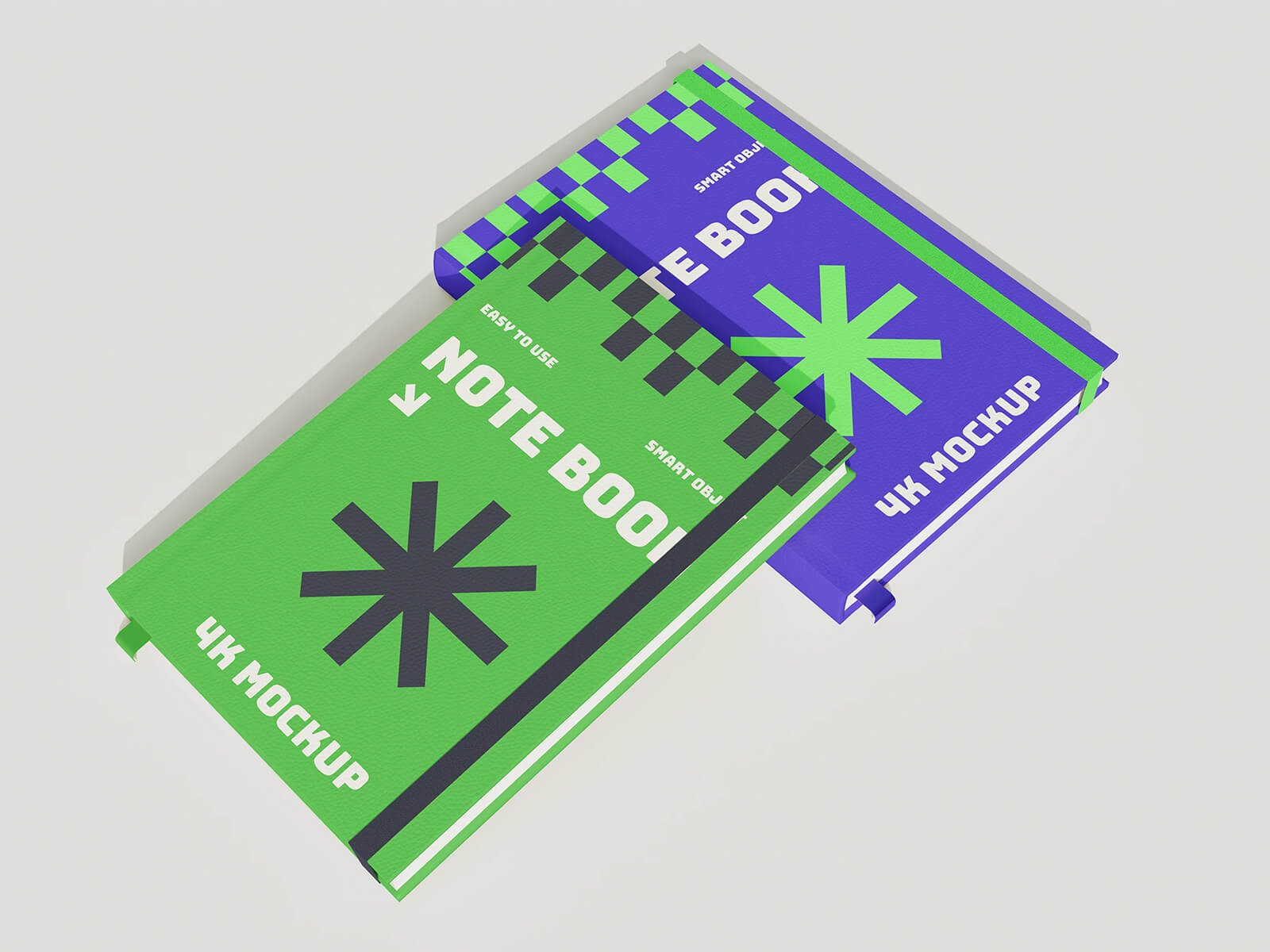 4 Free Hardcover School Notebook Mockup PSD
