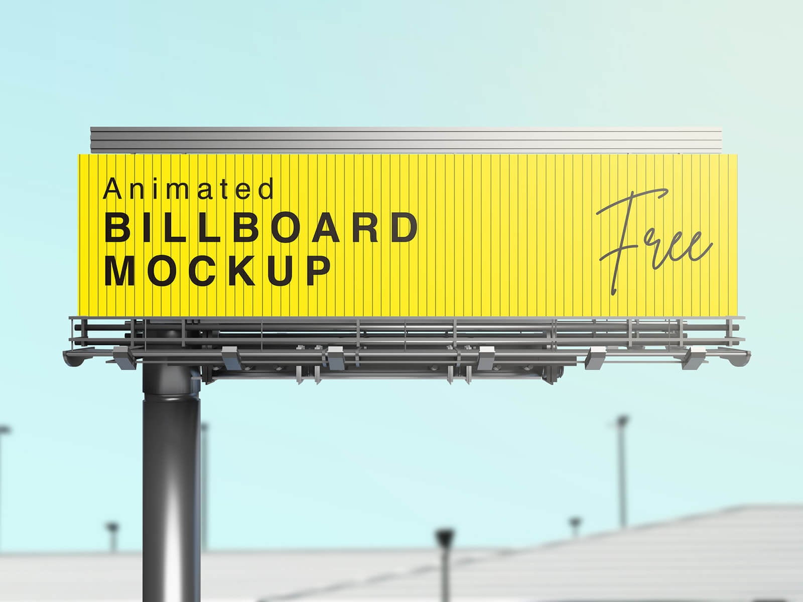 Free Animated Billboard Mockup PSD Set