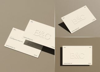 Free Earthy Visiting Card Mockup PSD Set