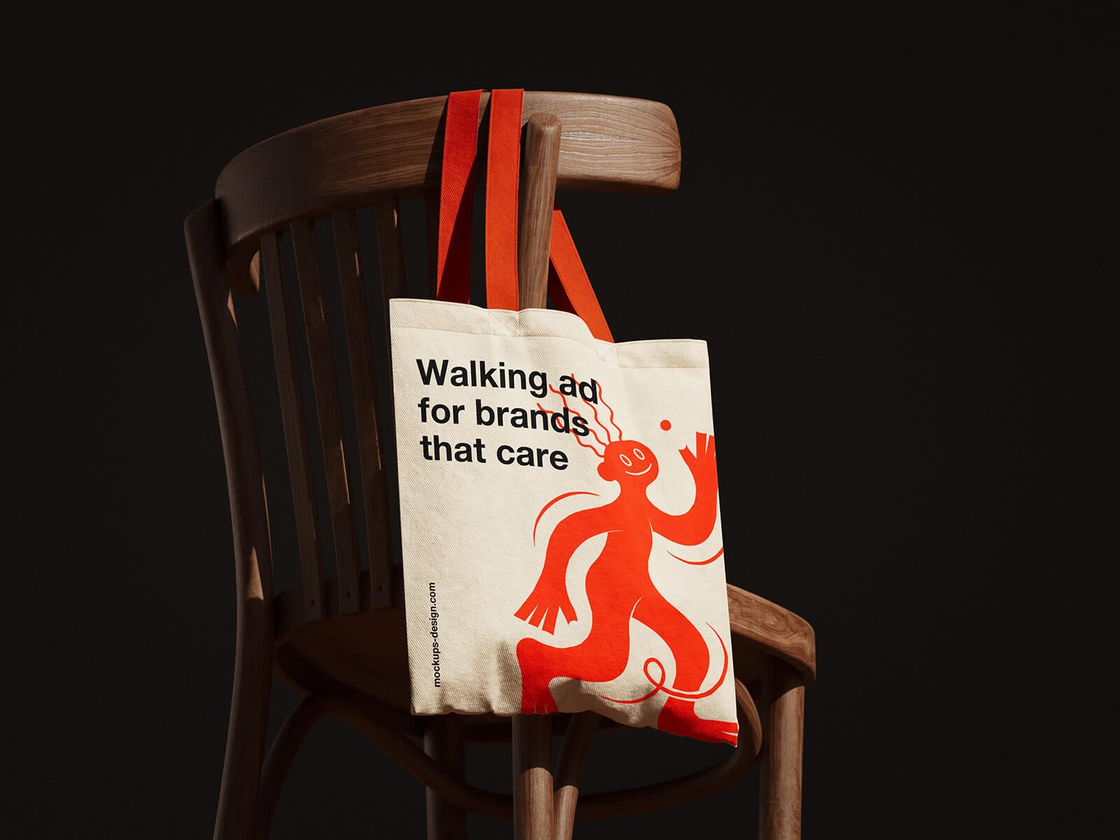 4 Free Canvas Tote Bag On chair Mockup PSD Files