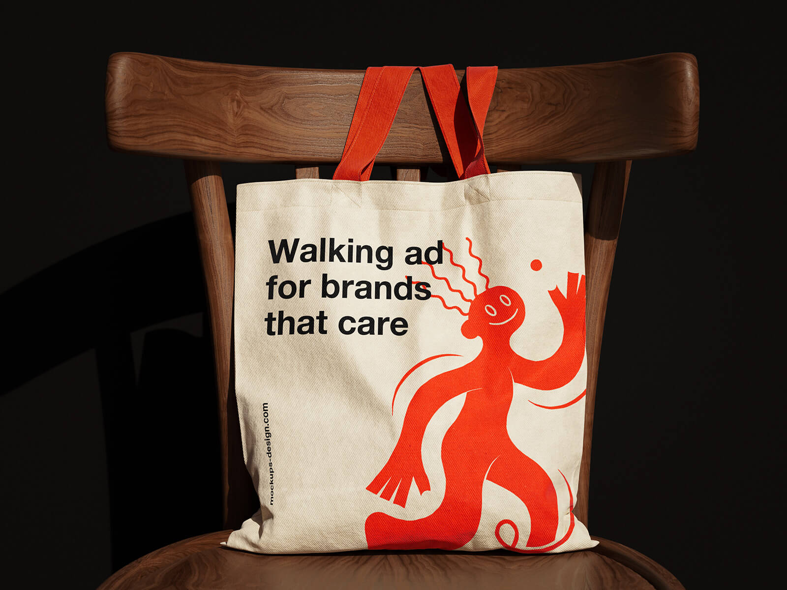 4 Free Canvas Tote Bag On chair Mockup PSD Files