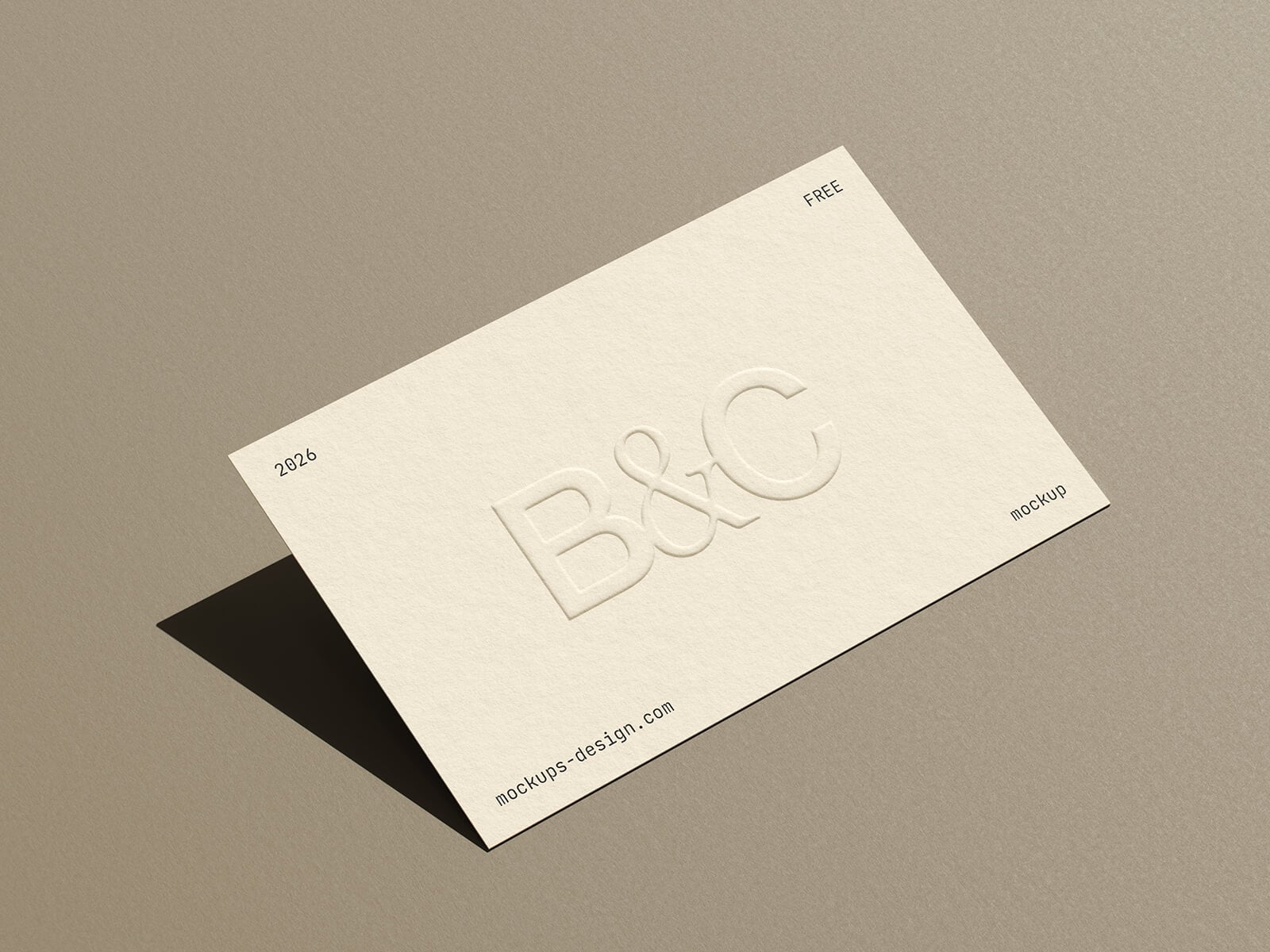 Free Earthy Visiting Card Mockup PSD Set