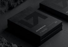 Free Black Book Title Mockup PSD