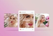 Free Clean Instagram Post Mockup PSD