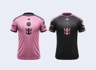 Free HQ Inter Miami Jersey Mockup PSD