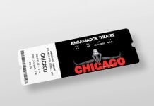 Free Theater Ticket Mockup PSD