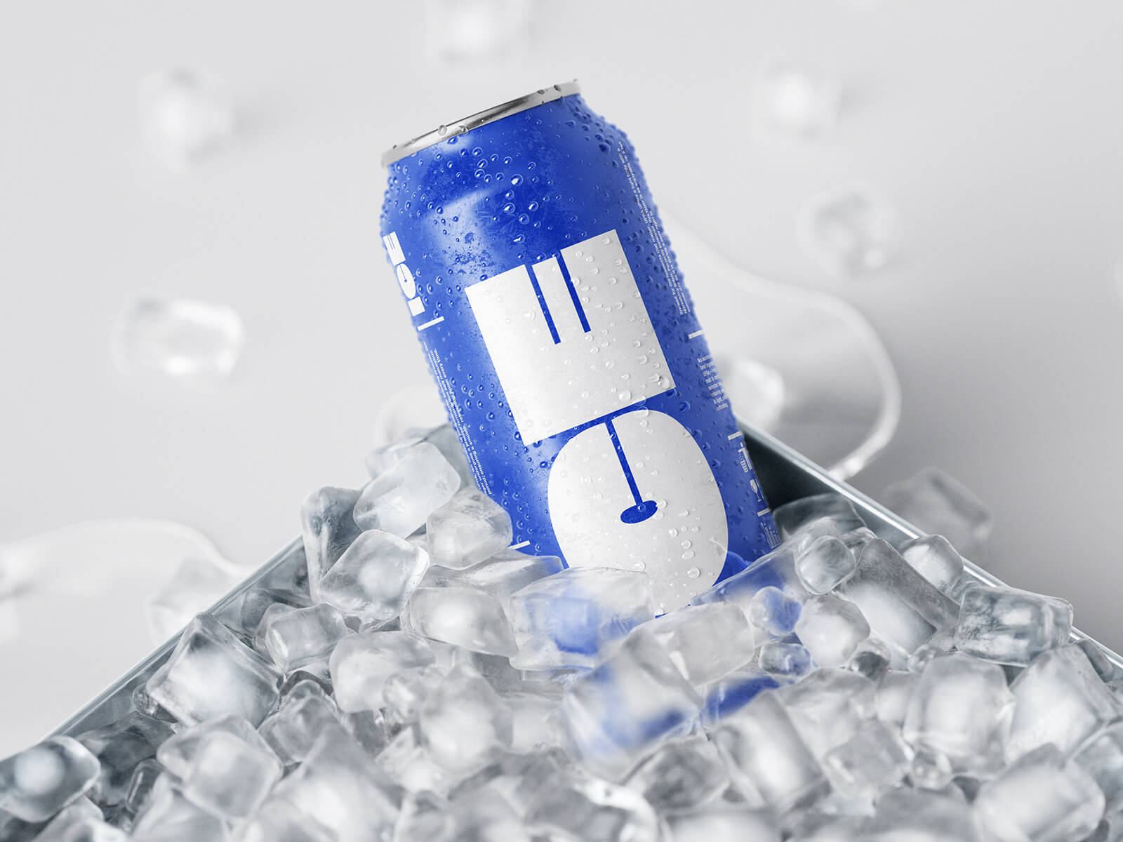 4 Free Ice Bucket Tin Can Beverage Mockup PSD