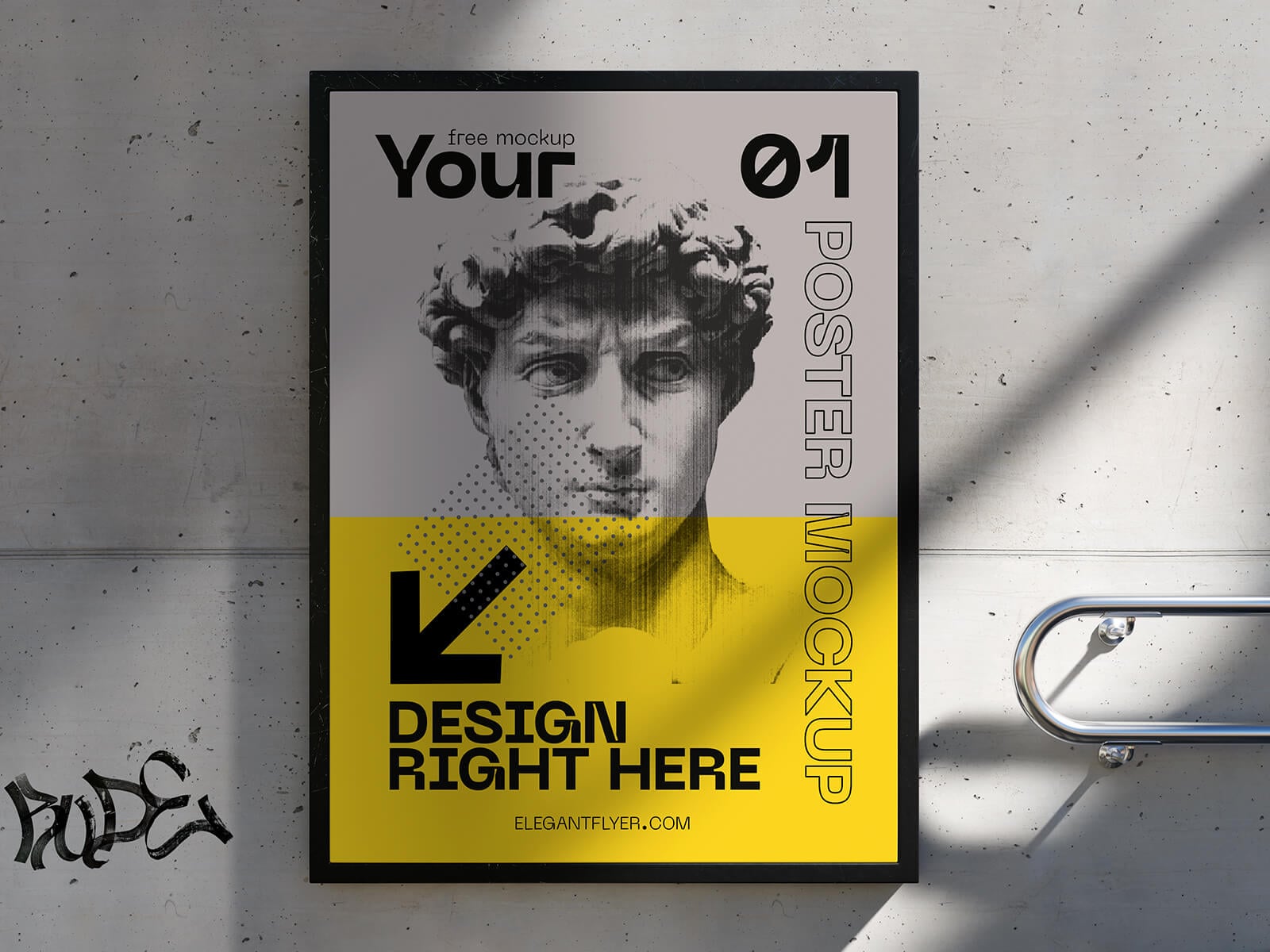 3 Free Premium Subway Poster Mockup PSD Files
