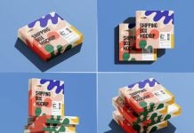 4 Free Corrugated Shipping Mailer Box Mockup PSD Set 4 Free Corrugated Shipping Mailer Box Mockup PSD