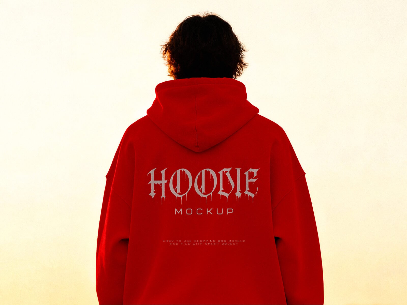 Free Backside Hoodie Mockup PSD