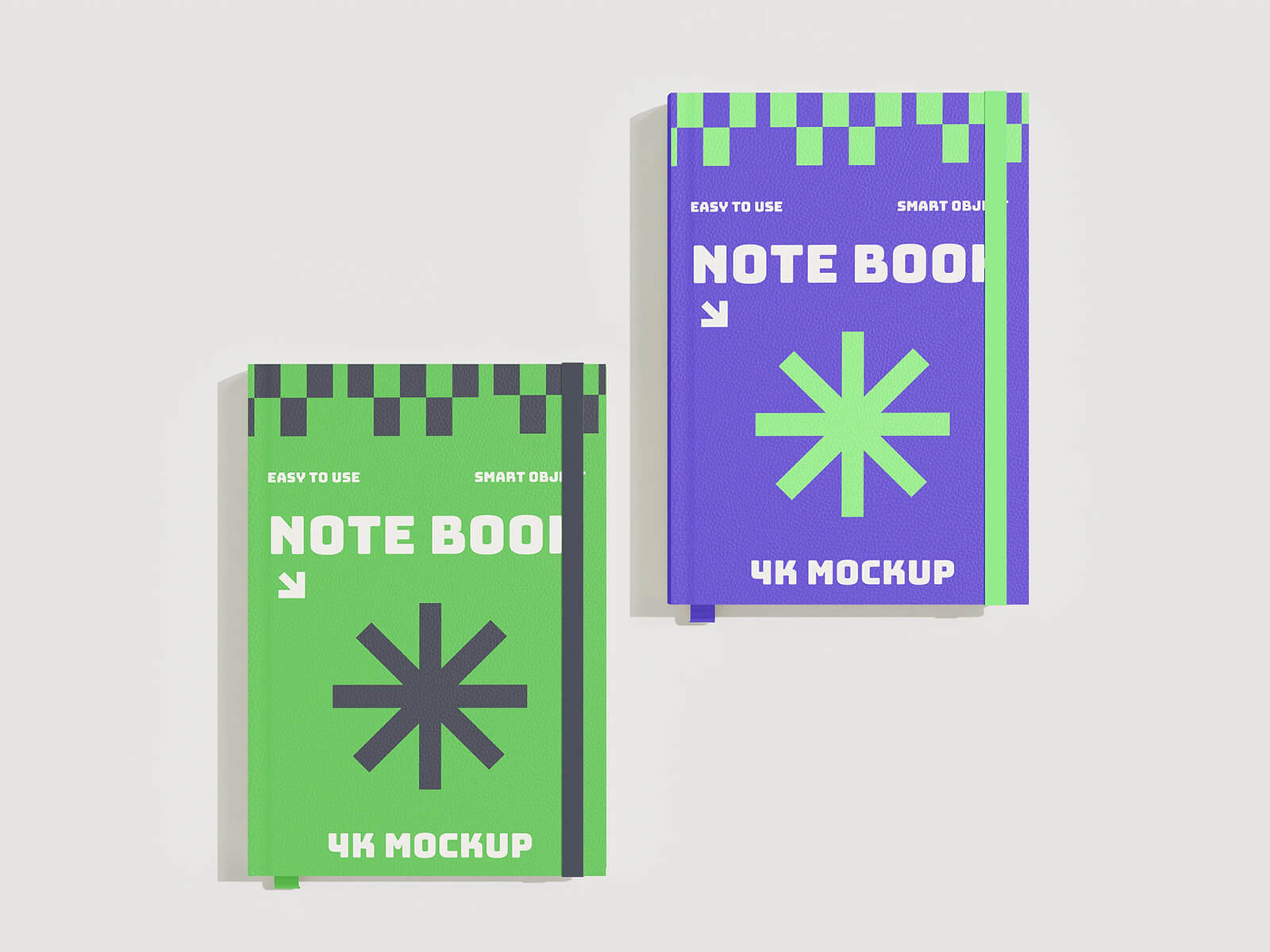 4 Free Hardcover School Notebook Mockup PSD