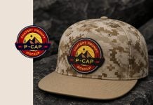 Free P-Cap With Customizable Logo ChatGPT Prompt Mockup Maker Dark Rocky Background ChatGPT Prompt Snapback Cap Logo Mockup