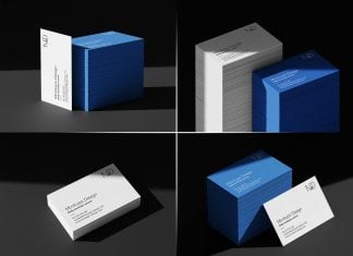 5 Free Stacked Business Card Mockup PSD Files