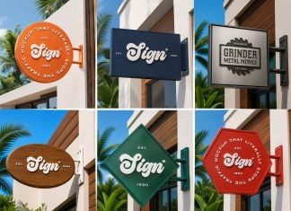 Free Customizable Sign ChatGPT Prompt Mockup Maker