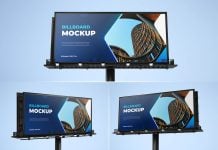 3 Free Premium Standalone Billboard Mockup PSD Set