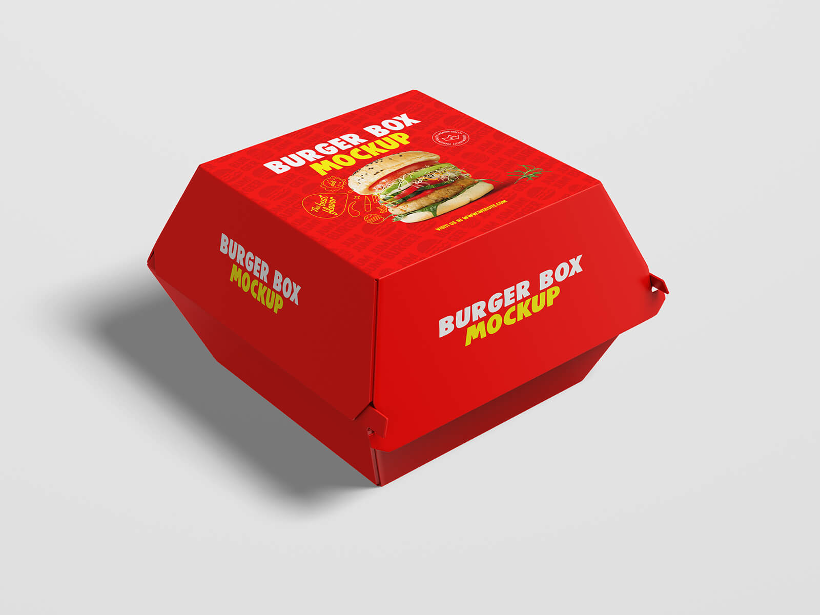 6 Free Burger Packaging Mockup PSD Files Set