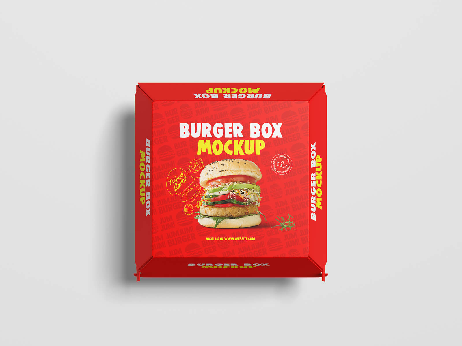 6 Free Burger Packaging Mockup PSD Files