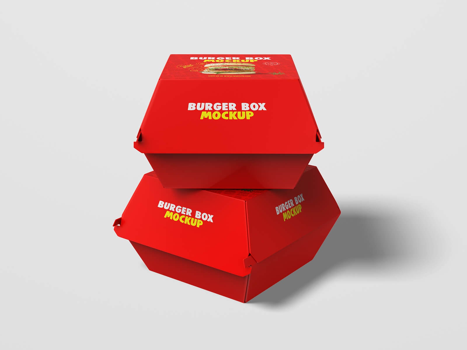 6 Free Burger Packaging Mockup PSD Files