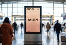 Free Airport Mupi Poster Mockup PSD Free Airport Mupi Poster Mockup PSD