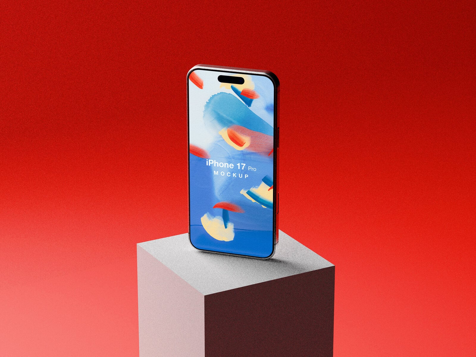 Free iPhone 17 Pro On Stage Mockup PSD