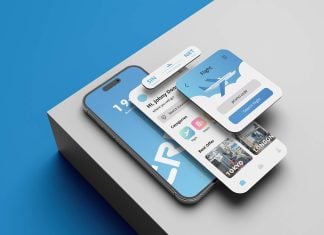 Free iPhone App Screen UI Mockup PSD