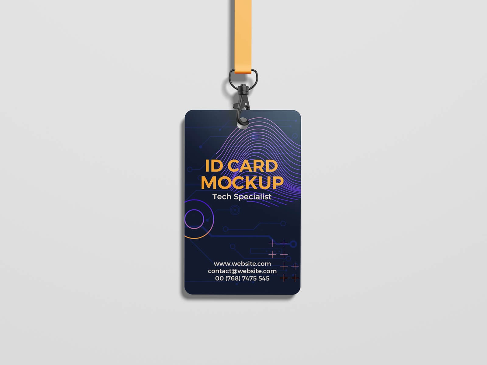 6 Free Premium ID Card Badge Mockup PSD Files