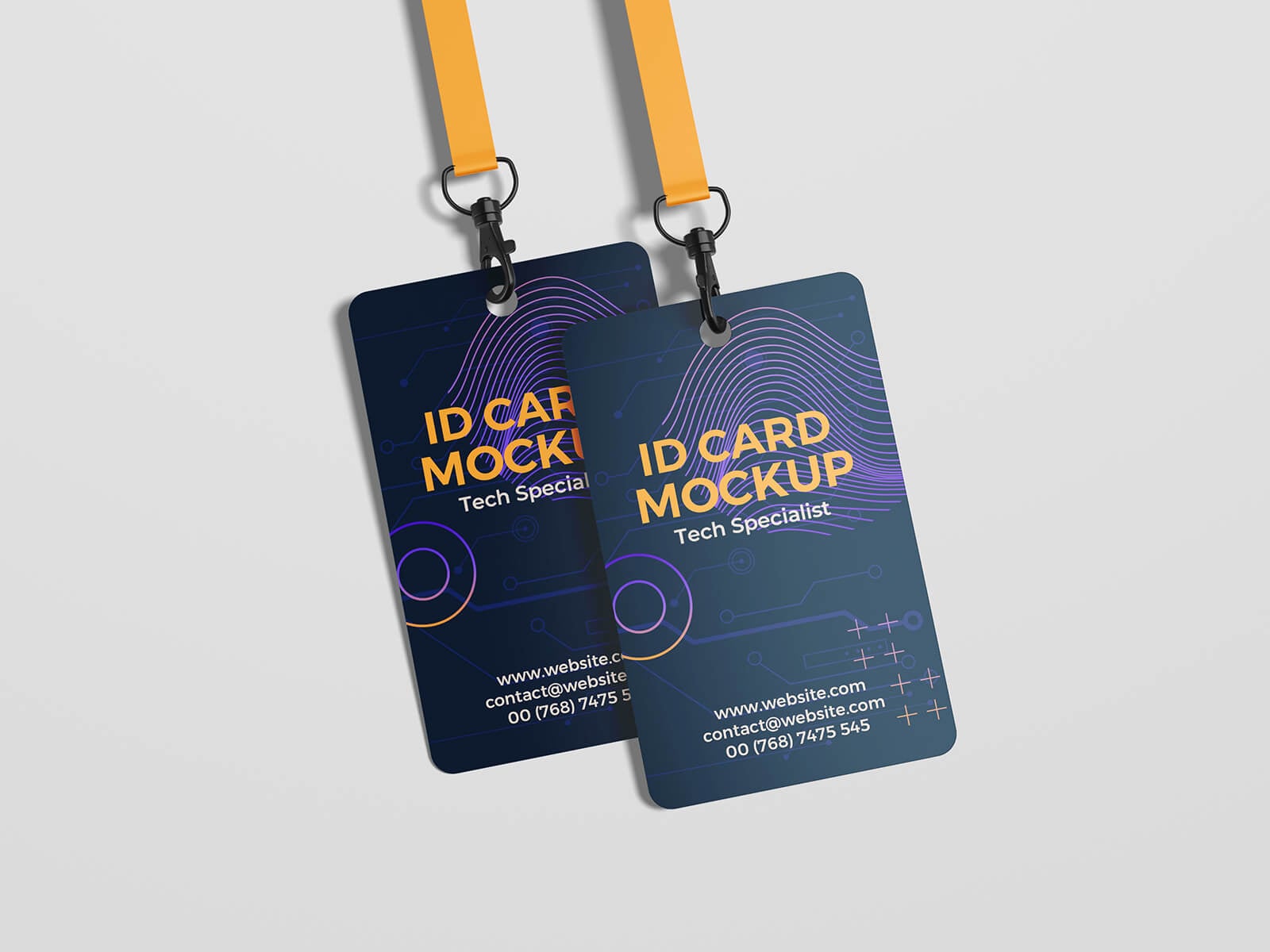 6 Free Premium ID Card Badge Mockup PSD Files